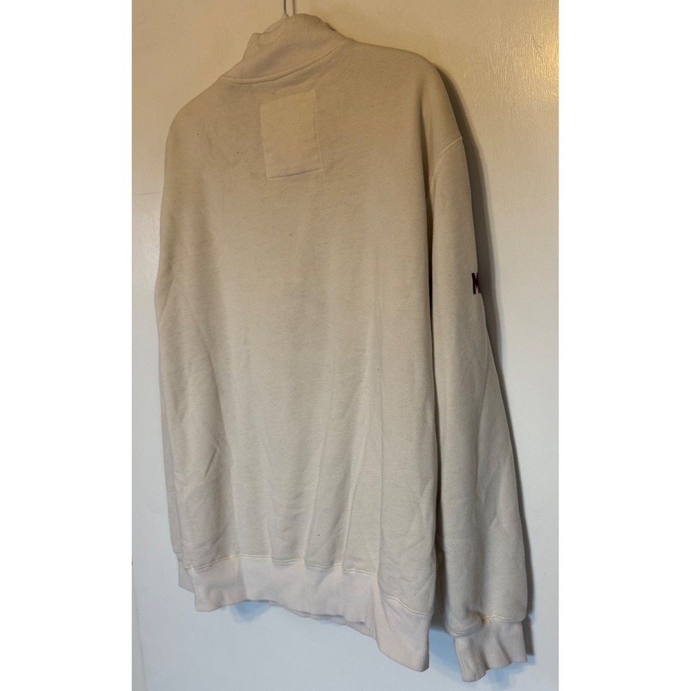 Colosseum Minnesota Golden Gophers Quarter Zip Sweatshirt Cream Mens XL - Picture 8 of 9